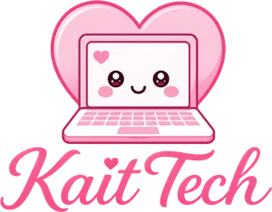KaitTech heart-laptop logo